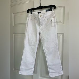 Talbots brand new 0p white crop jeans